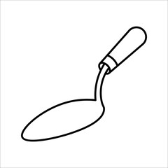 Trowel icon. Vector concept illustration for design. vector illustration on white background.