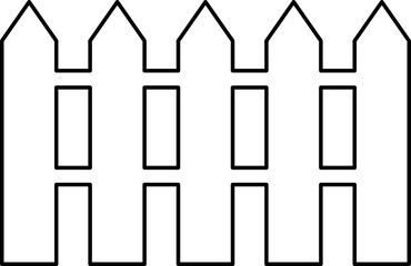 Fence Icon Vector Illustration Design on white background
