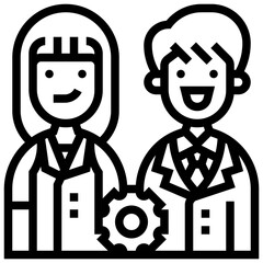 Fototapeta premium management icon