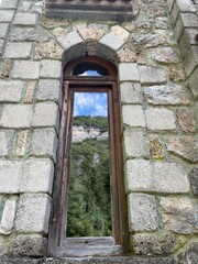 Reflection in Church window