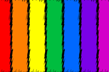 fun rainbow color background design