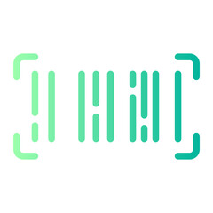 barcode gradient icon