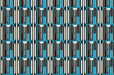 Blue seamless pattern with lines