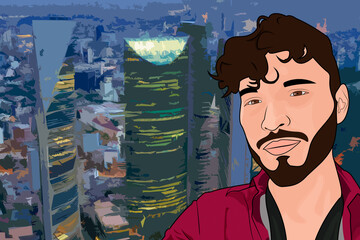 una noche en la cima de los edificios