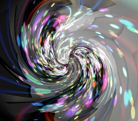 Plakat Abstract coloring background of the gradient with visual wave and lighting effects,good for your project design