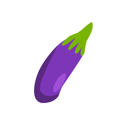 fresh purple eggplant