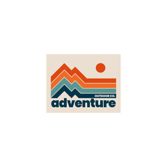 Retro Mountain Lines 3 © trntff