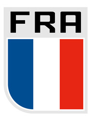 Illustration an icon of the Flag of france
