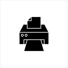 printer icon or logo isolated sign symbol vector illustration on white background. EPS 10