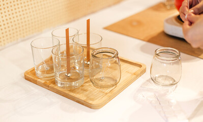 the process of making candles with your own hands