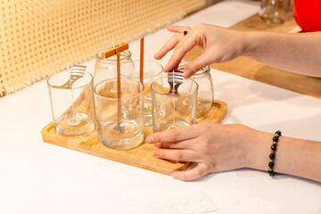 the process of making candles with your own hands