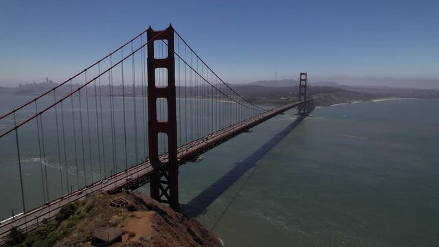 Golden Gate Bridge Bird's Eye View