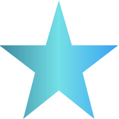 gradient blue neon shape on the white background