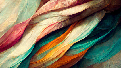 Abstract twirling pastel colors, background wallpaper