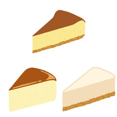 チーズケーキのイラスト