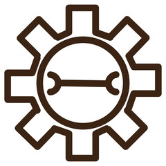 Obraz premium configure fix repair setting tools outline icon