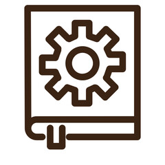 instruction support tools outline icon