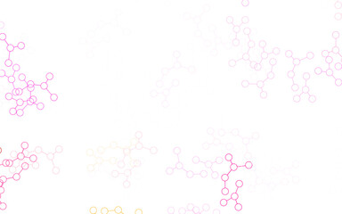 Light Purple, Pink vector backdrop with artificial intelligence data.