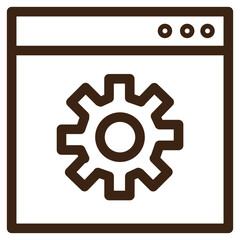 tools web page website outline icon