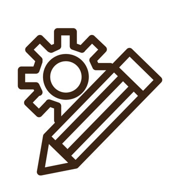 recommend clip art: pencil tool writing outline icon