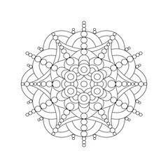 Mandala. Abstract illustration. Ornament for decor, cards etc.