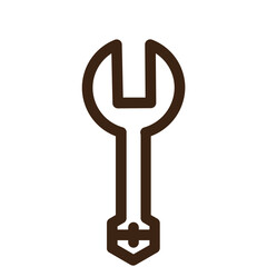 wrench work builder outline icon
