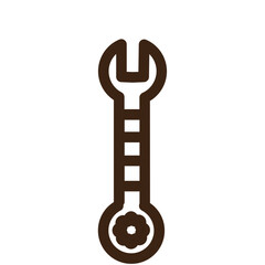 wrench work builder outline icon