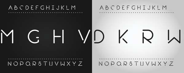 MGHV  Unique and Minimal TECH Letter set for your new startup. Creative and original font logo design. Gaming and sports vector typeface.