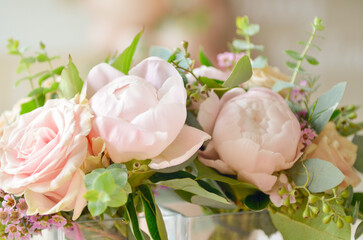bouquet of pink roses