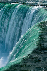 water flowing from the rocks