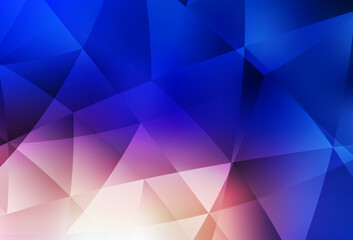 Fototapeta na wymiar Light Blue, Yellow vector polygonal background.
