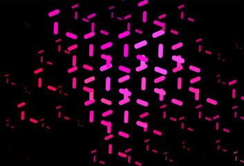 Dark Pink vector template with repeated sticks.