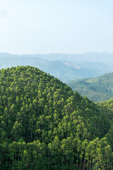 Fototapeta na wymiar Continuous mountain natural scenery
