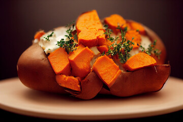 baked sweet potato