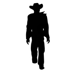 ferocious cowboy silhouette