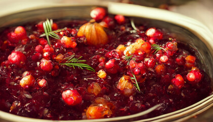 cranberries in a bowl
