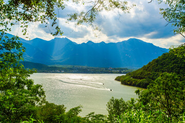 Majestic view of Santiago Nuevo Leon dam