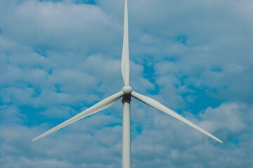 wind turbine in the sky