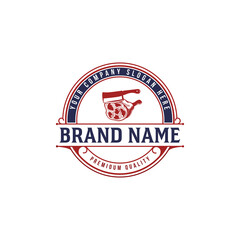 Restaurant head logo, Restaurant badge, Vector template Restaurant, Vintage restaurant logo, and various symbols for the design of the restaurant menu.