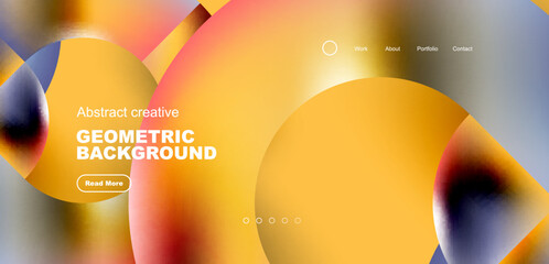 Shiny circles and round elements geometric background. Vector illustration for wallpaper, banner, background, leaflet, catalog, cover, flyer