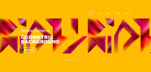 Fluid triangles minimal abstract background. Techno or business concept, pattern for wallpaper, banner, background, landing page