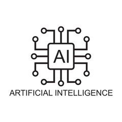 artificial intelligence icon , technology icon