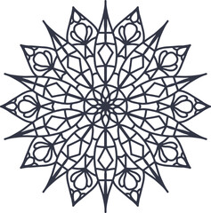 Laser cut Wedding Mandala template,