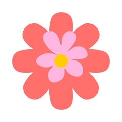 Blooming flower with tender petals, spring season