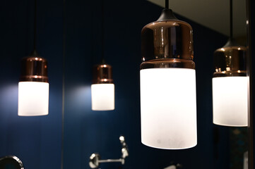 luxury lamp hanging on room, interior design