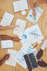 Web development, charts and people meeting, planning and working on a strategy in collaboration at...