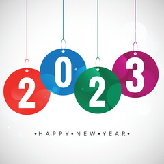 2023 new year card celebration holiday background