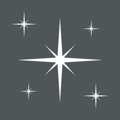 Star north quality vector illustration cut