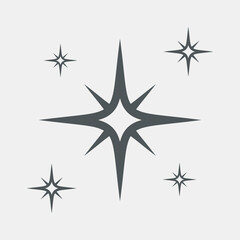 Star north quality vector illustration cut