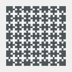 Puzzle simple piece template quality vector illustration cut